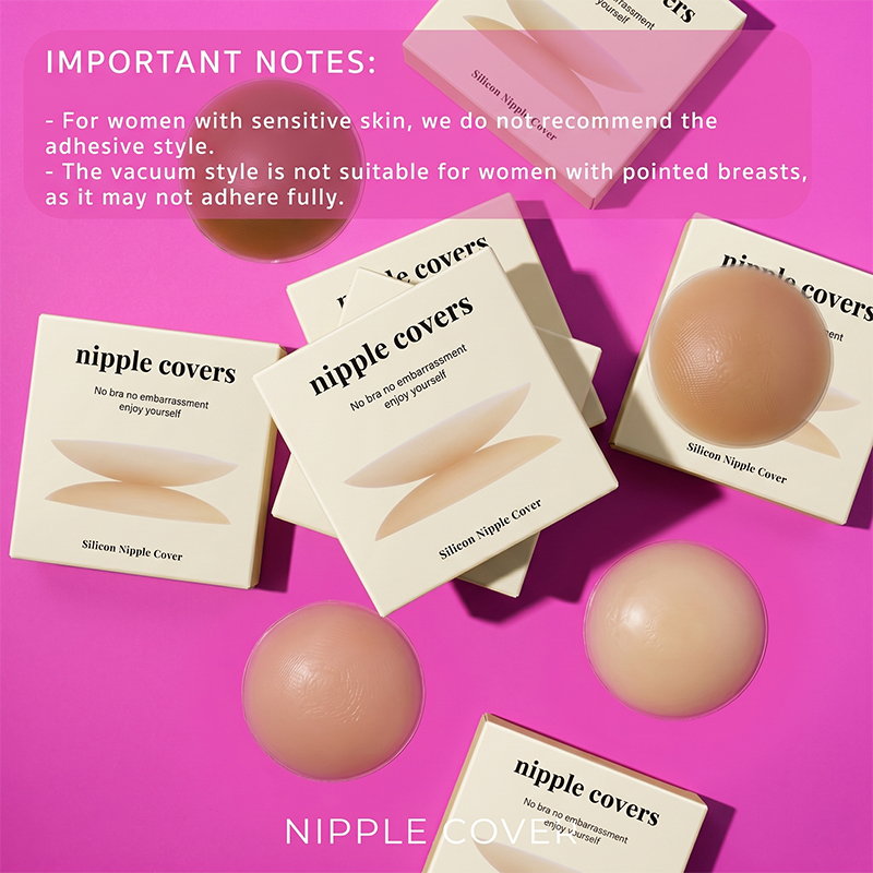 Strapless Bra Adhesive - 여성용 투명 자가 접착식 니플 커버