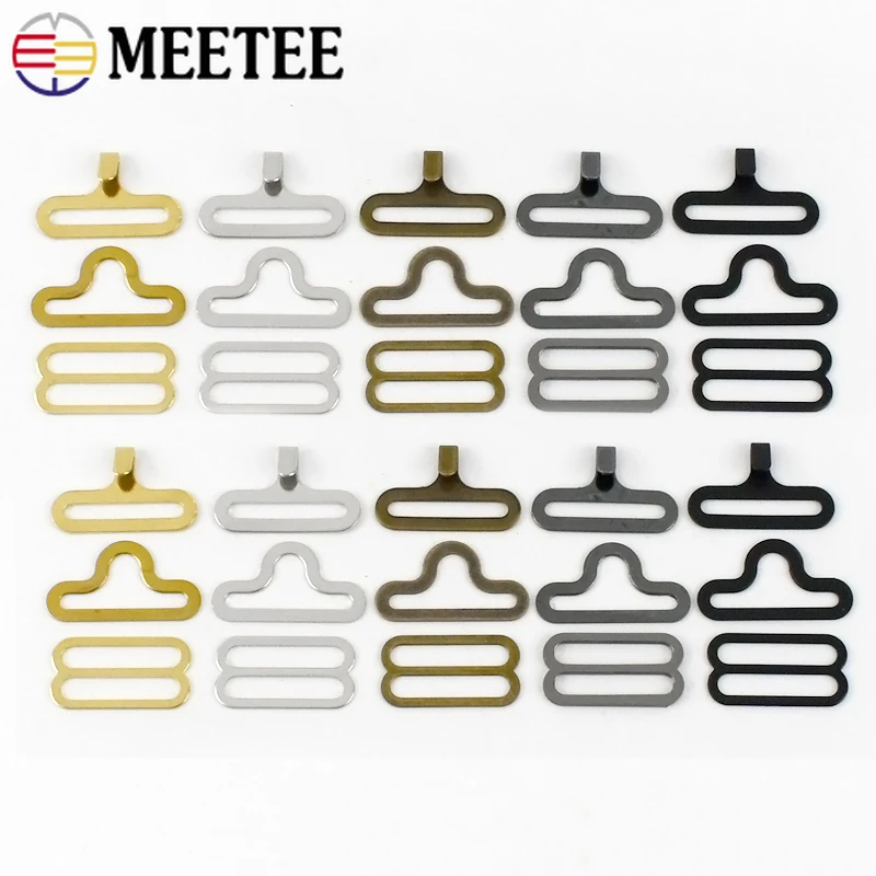 Nursing Bra Clip - 10/20/30/40/50Sets 18mm 금속 브래지어 스트랩 버클