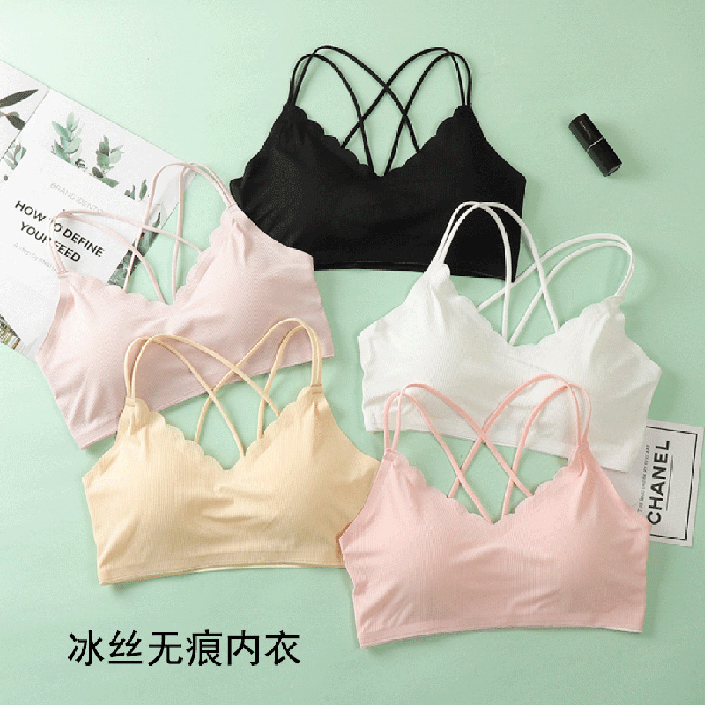 Lace Bralette Set - 여성용 섹시한 란제리 심리스 스포츠 브래지어,