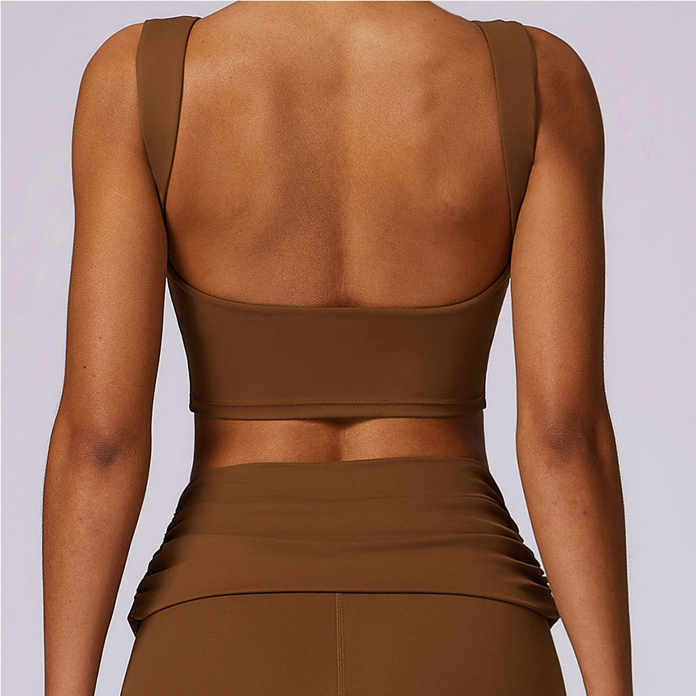 Sports Bra Racerback - 여성용 스포츠 브라 요가 탑 조끼,
