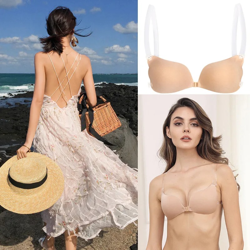 Backless Bra Sticky - 젖꼭지 커버 보이지 않는 브래지어 란제리
