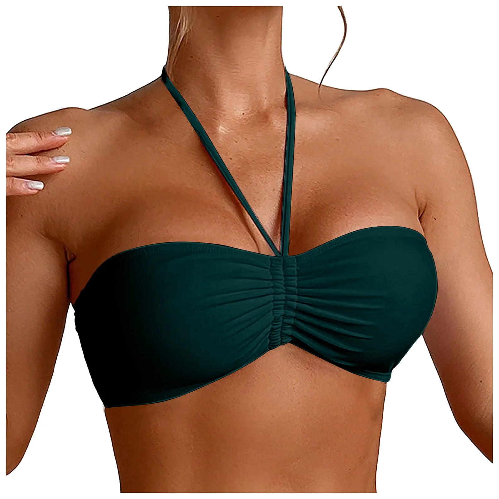 Underwire Bra Padded - 여성 와이어 비키니 탑 푸쉬업 수영복