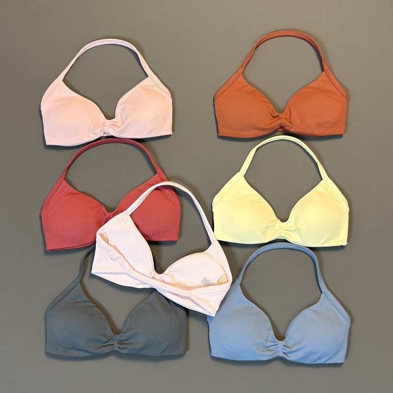 Sports Bra Racerback - HISTELLO 스포츠 브라 심리스 요가 속옷