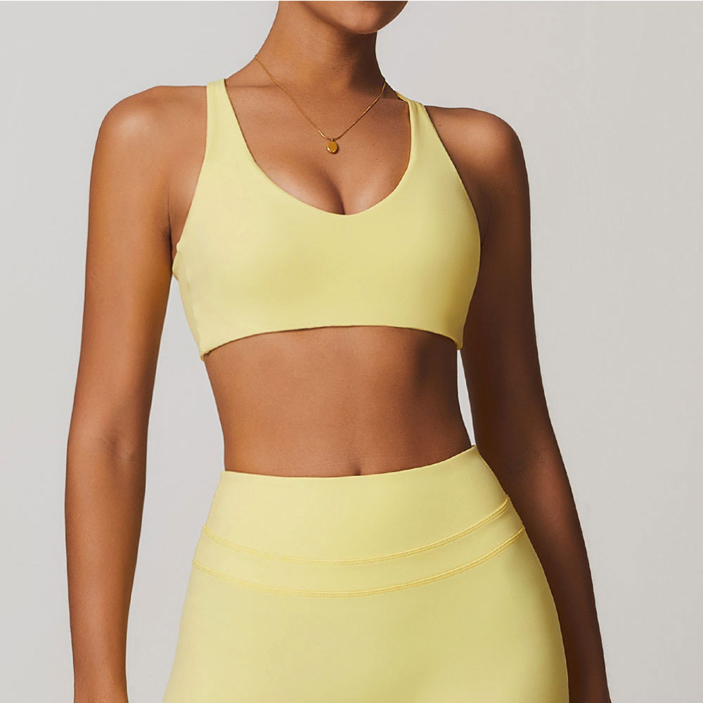 Sports Bra Racerback - JUREN 여성용 피트니스 브래지어 홀터 스포츠
