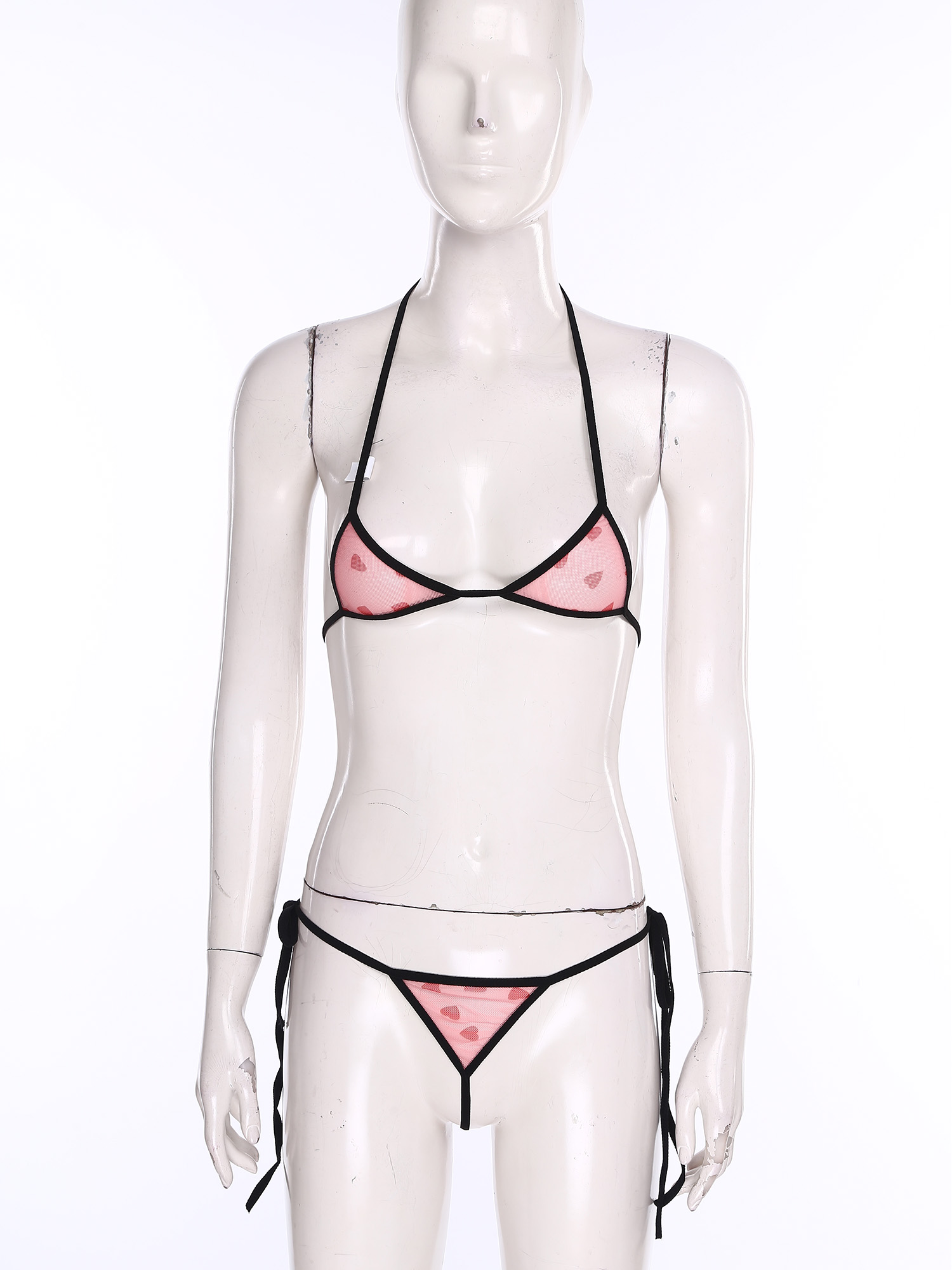 여성용 마이크로 미니 비키니 란제리 속옷 세트 프린트  - Sheer Mesh Bra 리뷰 및 가격