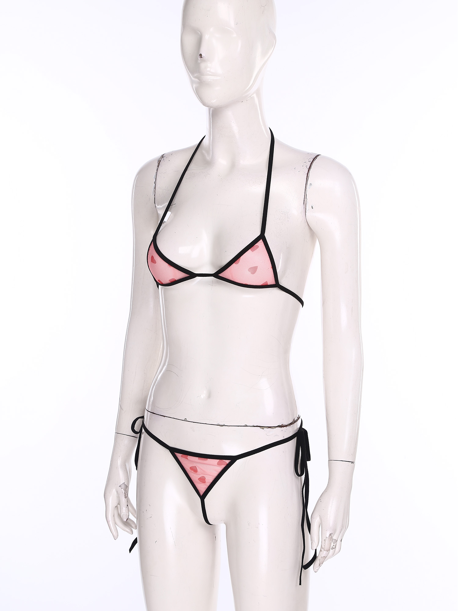 여성용 마이크로 미니 비키니 란제리 속옷 세트 프린트  - Sheer Mesh Bra 리뷰 및 가격