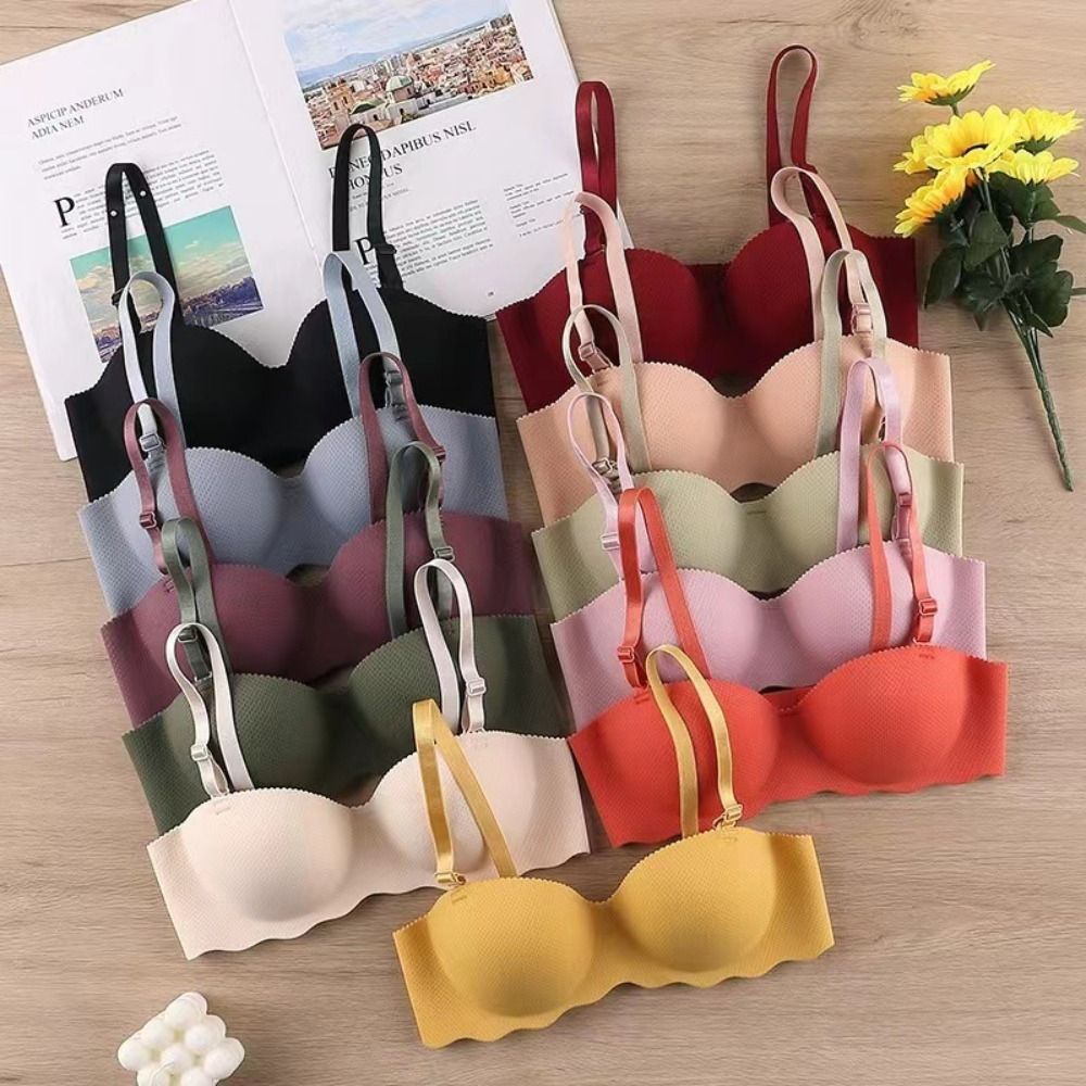트렌디한 컴포트 심리스 브라 조절 가능한 캔디 컬러 푸 - Wirefree Bra Comfort 리뷰 및 가격