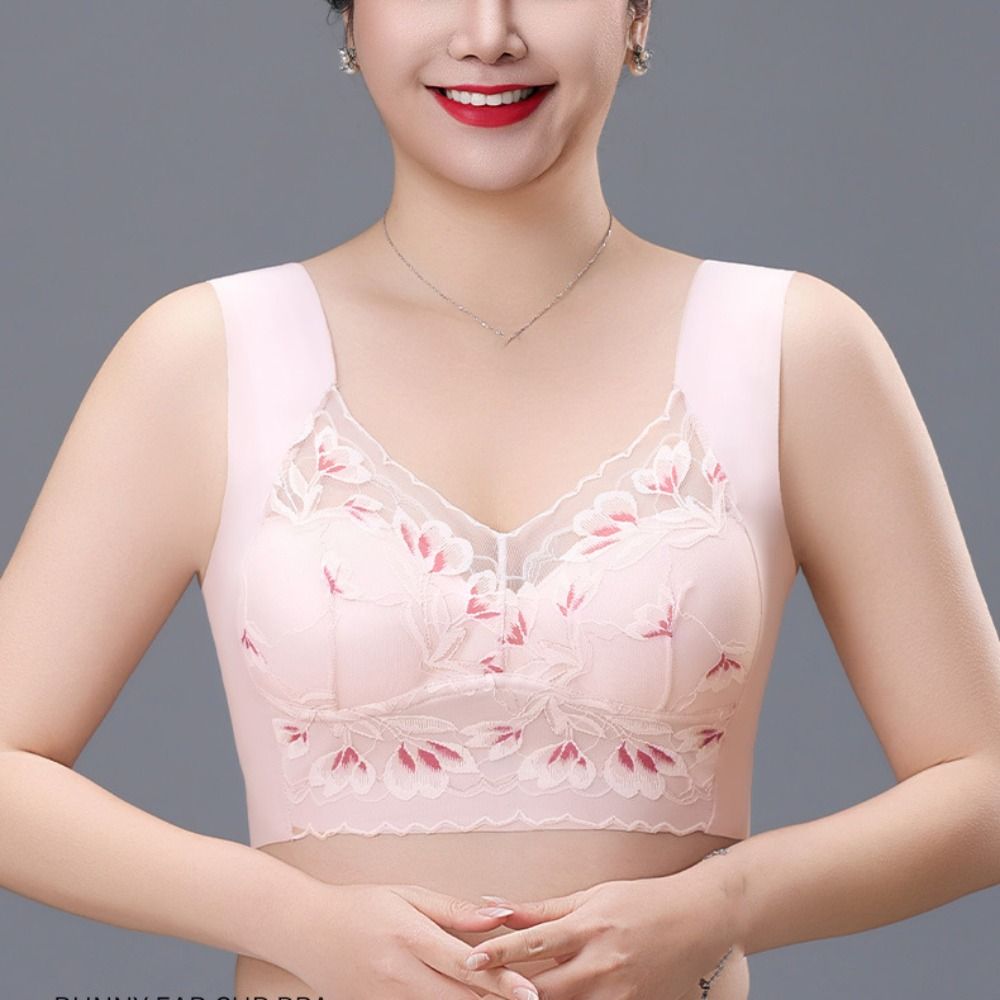 패션 플러스 사이즈 레이스 무선 브라 푸쉬업 충격방지  - Minimizer Bra Women 리뷰 및 가격