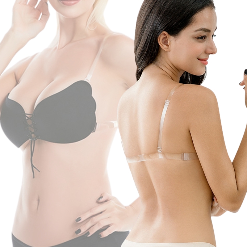 여성을위한 베어 백 속옷으로 보이지 않는 끈적 끈적한  - Backless Bra Sticky 리뷰 및 가격