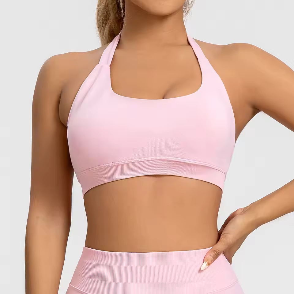 스포츠 브라 여성용 심리스 홀터탑 하이 서포트 푸쉬업  - Sports Bra Racerback 리뷰 및 가격