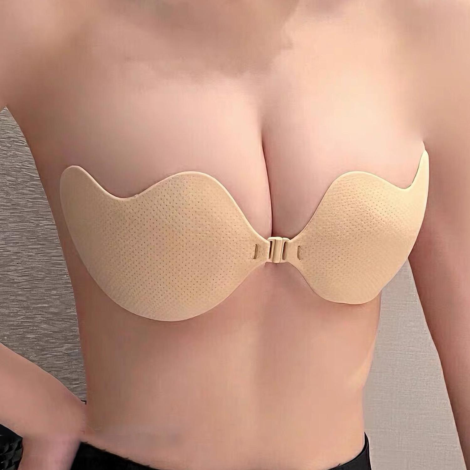 여성용 백리스 인비저블 푸쉬업 브라, 스트랩리스 브라, - Push Up Bra Silicone 리뷰 및 가격
