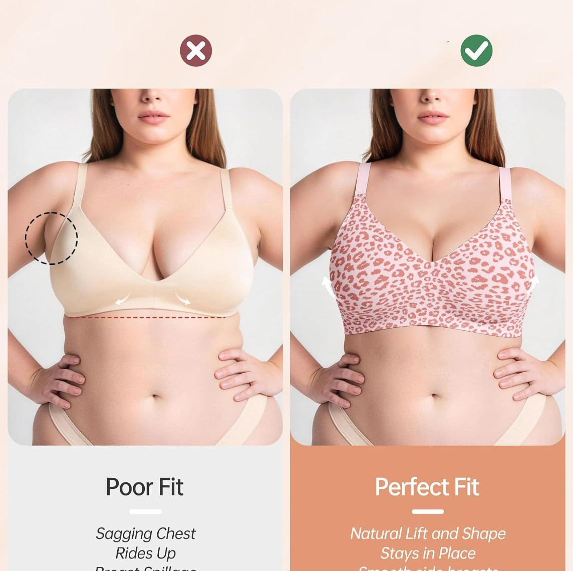 여성용 무선 젤리 브라, 지지력 있는 컨버터블 푸쉬업  - Wirefree Bra Comfort 리뷰 및 가격
