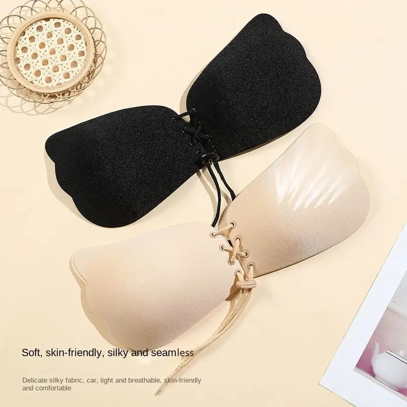 편안한 무봉제 접착식 브라, 얇은 실리콘 스트랩리스 브 - Push Up Bra Silicone 리뷰 및 가격