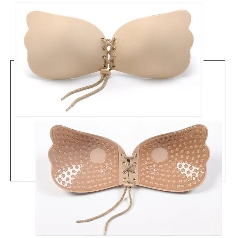 편안한 무봉제 접착식 브라, 얇은 실리콘 스트랩리스 브 - Push Up Bra Silicone 리뷰 및 가격