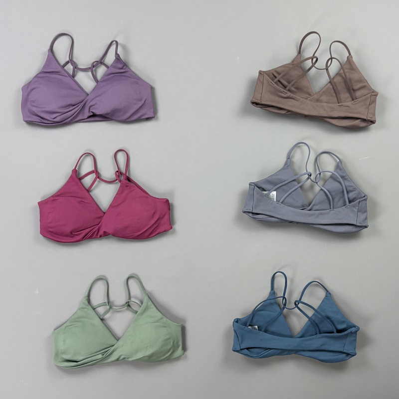 비전 여성 스포츠 브라 V넥 트위스트 프론트 얇은 스트 - Sports Bra Racerback 리뷰 및 가격