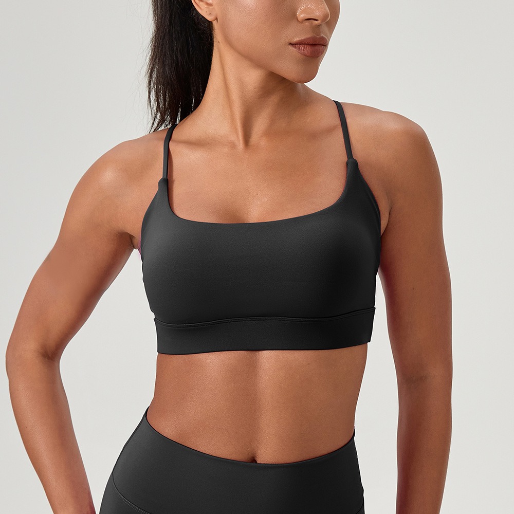 여성의 섹시한 요가 브래지어 크로스 스트랩 통기성 피트 - Sports Bra Racerback 리뷰 및 가격