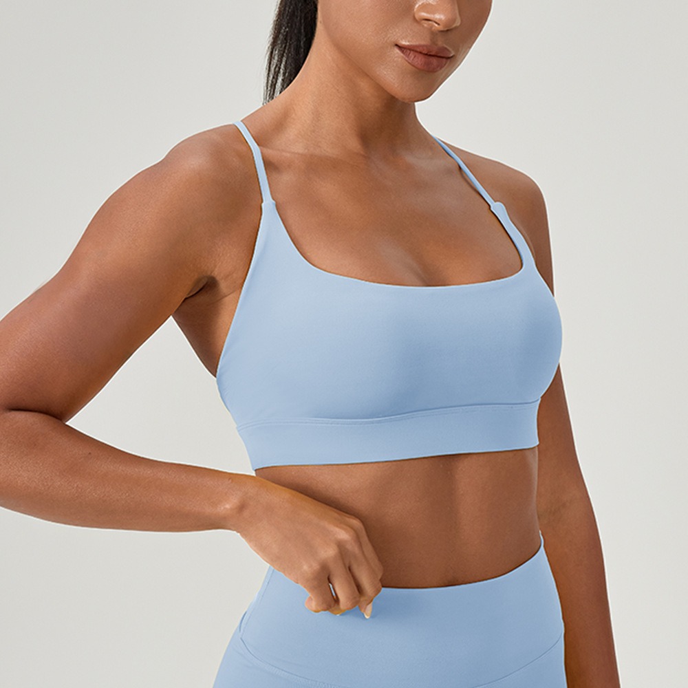 여성의 섹시한 요가 브래지어 크로스 스트랩 통기성 피트 - Sports Bra Racerback 리뷰 및 가격