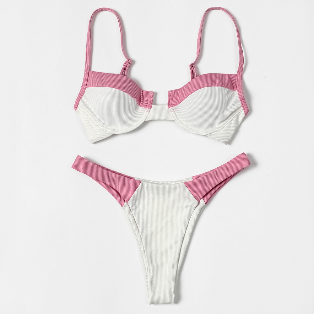 ZTVitality Ribbed Splicing 섹시한 - Underwire Bra Padded 리뷰 및 가격