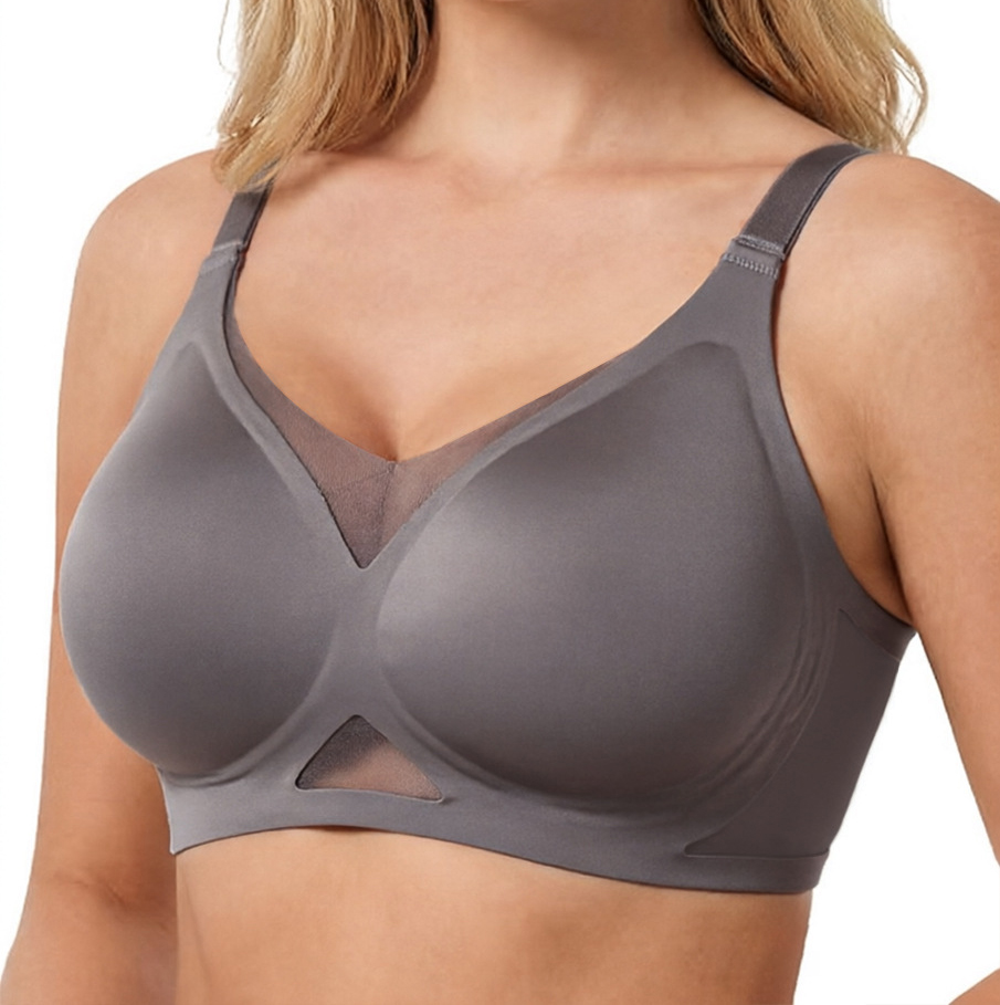 여성용 심리스 와이어프리 브라, 메쉬 패널 통기성 풀컵 - Minimizer Bra Women 리뷰 및 가격