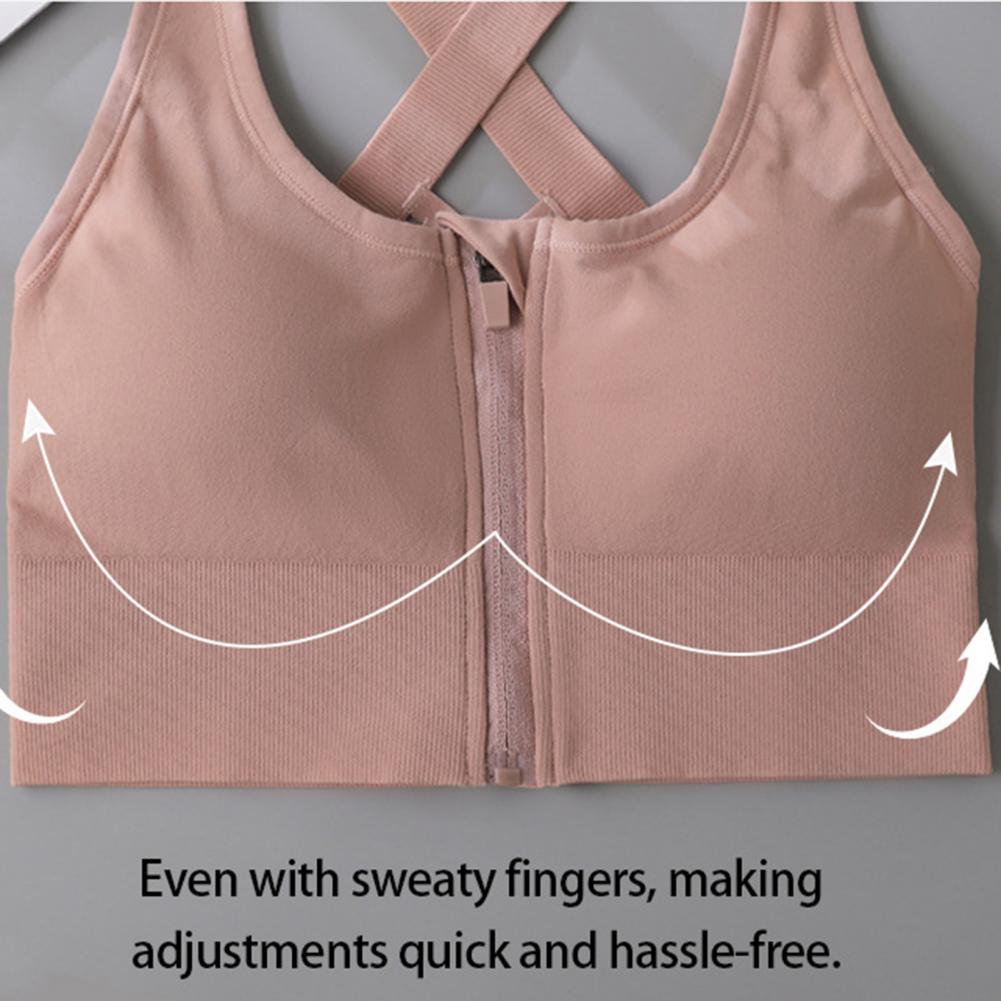 지퍼 프론트 무선 스포츠 브라 레이서백 하이 임팩트 러 - Sports Bra Racerback 리뷰 및 가격