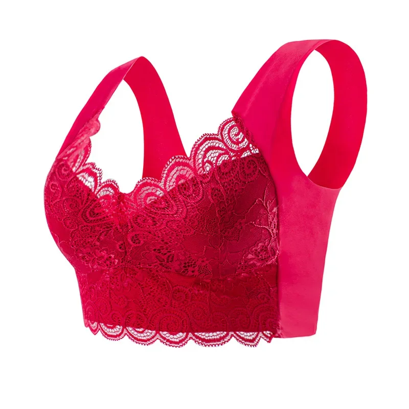 1pcs 얼음 실크 원활한 레이스 브래지어 탑 지원 속 - Sleep Bra Bralette 리뷰 및 가격